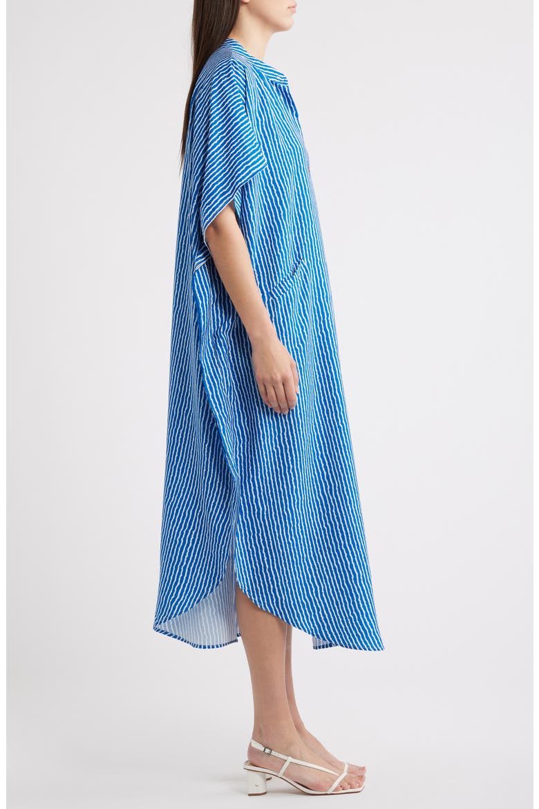 Tatjan Stripe Shirtdress, Alternate, color, BLUE