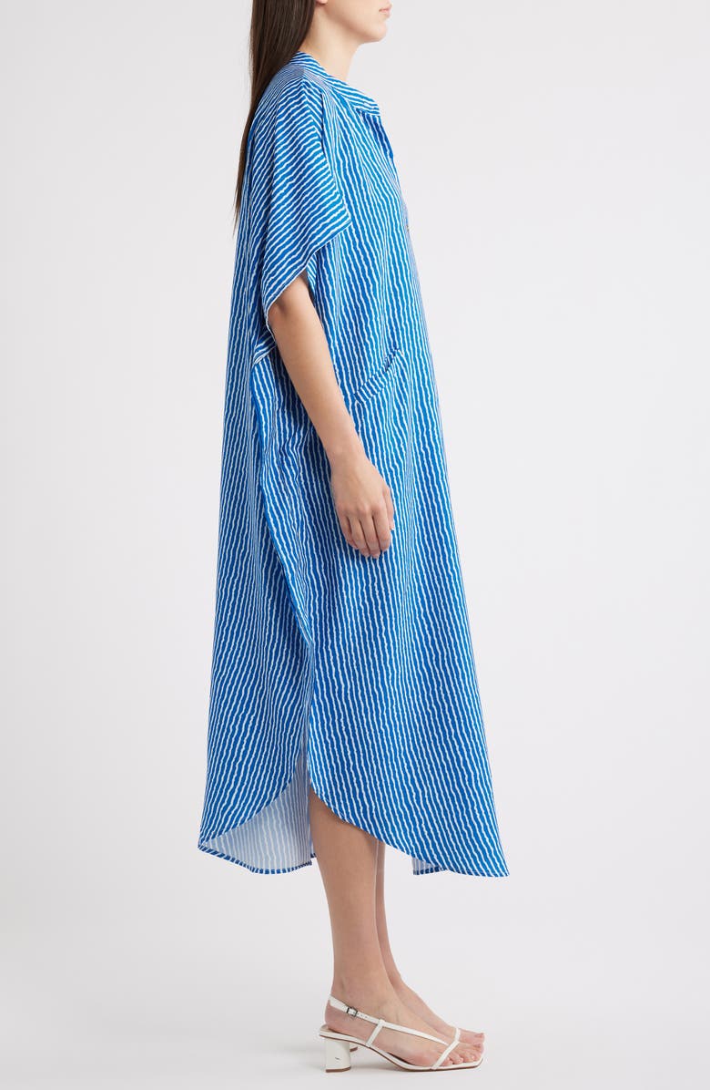 NIKKI LUND Tatjan Stripe Shirtdress, Alternate, color, Blue