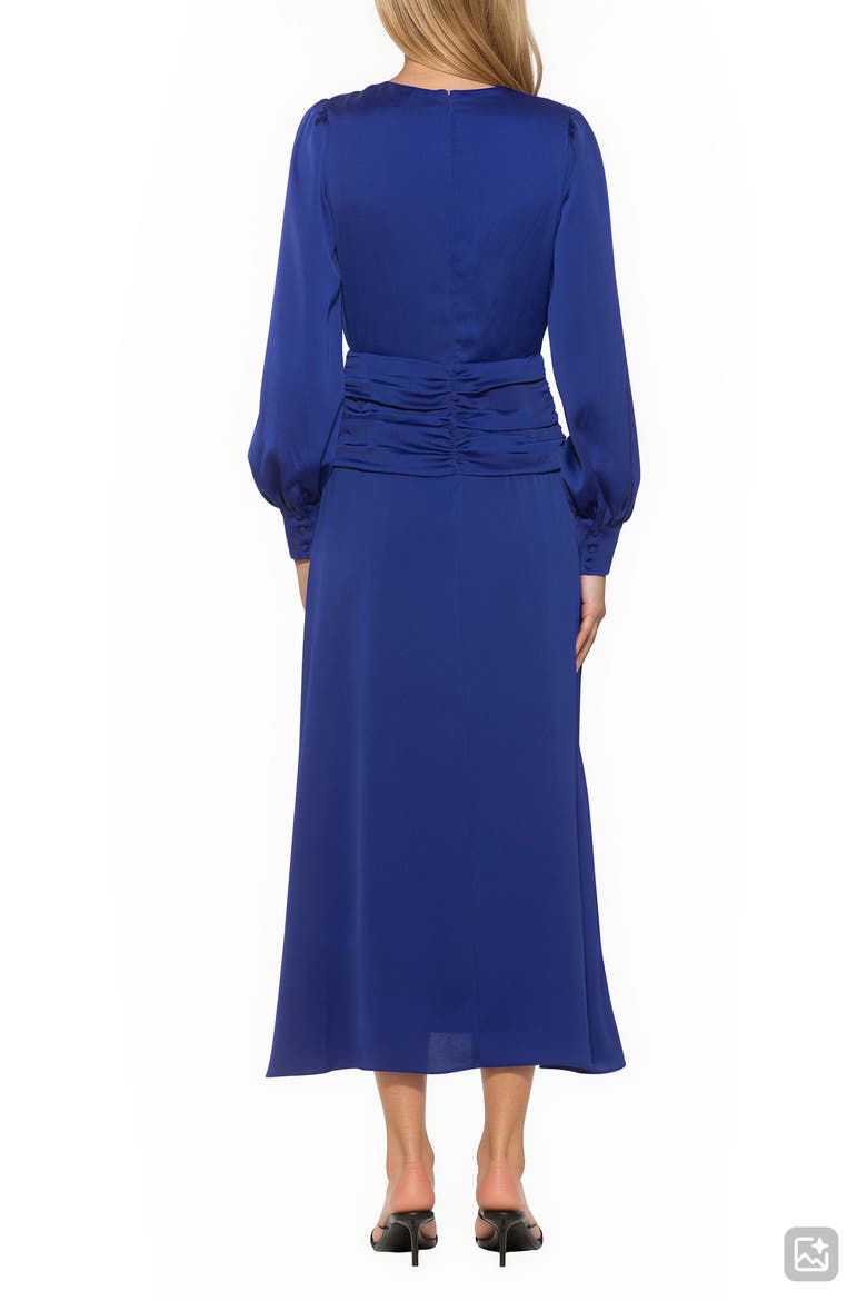 Maeve Long Sleeve Midi Dress, Alternate, color, COBALT