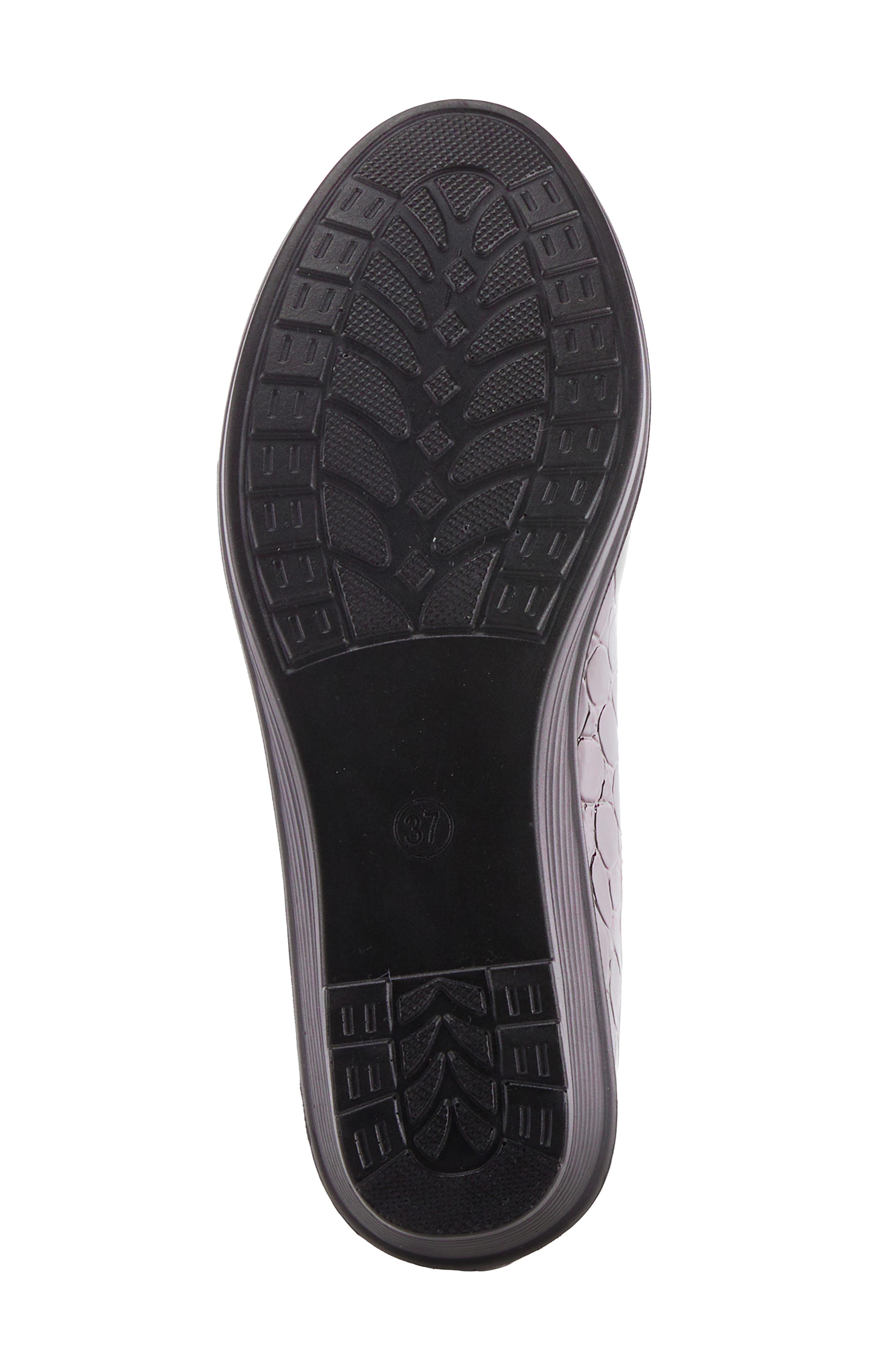 Flexus by Spring Step Biddey Wedge Loafer, Alternate, color, Dark Brown Croco