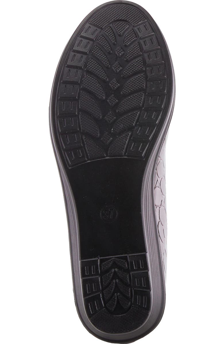 Flexus by Spring Step Biddey Wedge Loafer, Alternate, color, Dark Brown Croco