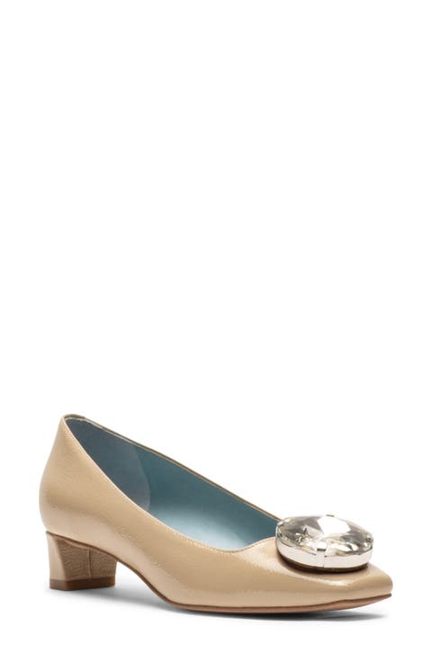 Mary Embellished Square Toe Pump