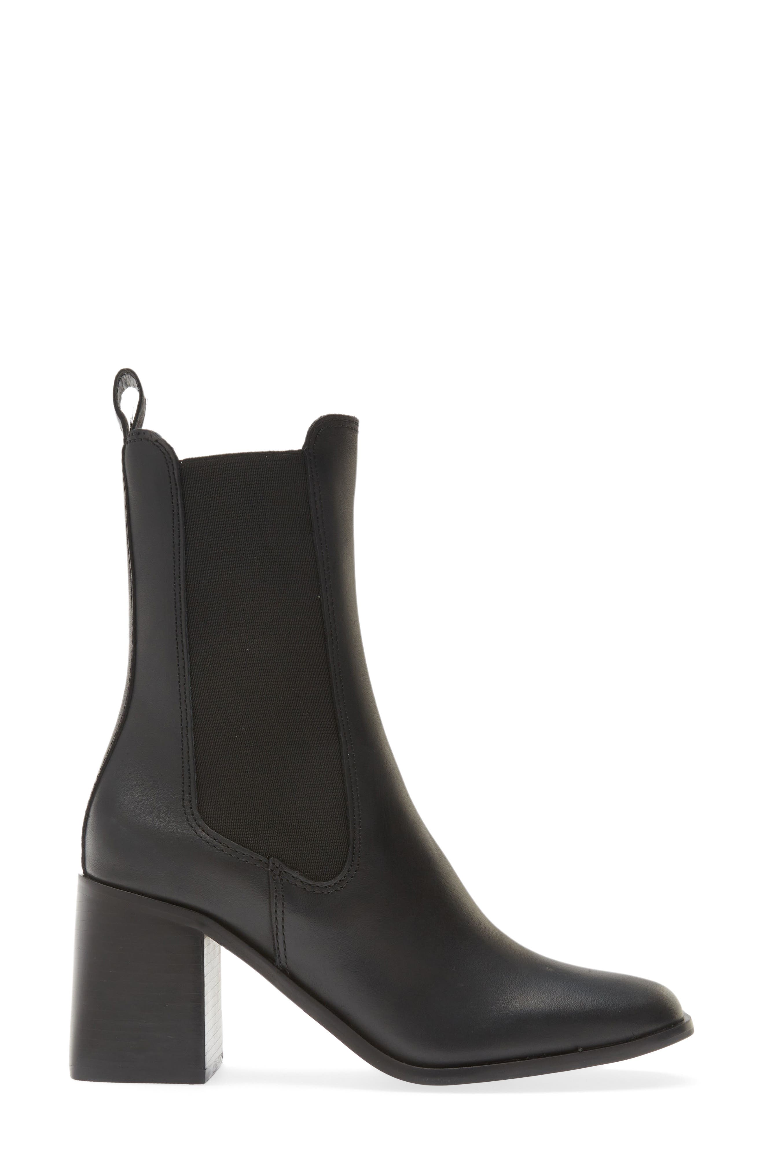 Steve Madden Argent Square Toe Chelsea Boot, Alternate, color, 