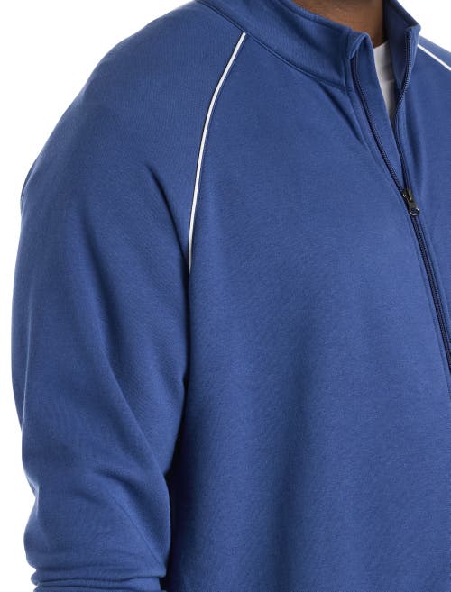 Society Of One By Dxl Big & Tall Track Jacket In Blue
