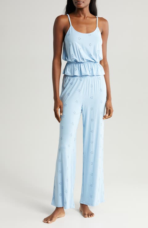 Clear Skies Eyelet Jersey Camisole Pajamas