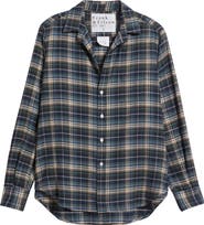 Frank 
Eileen Eileen Plaid Relaxed Fit Button-Up Shirt