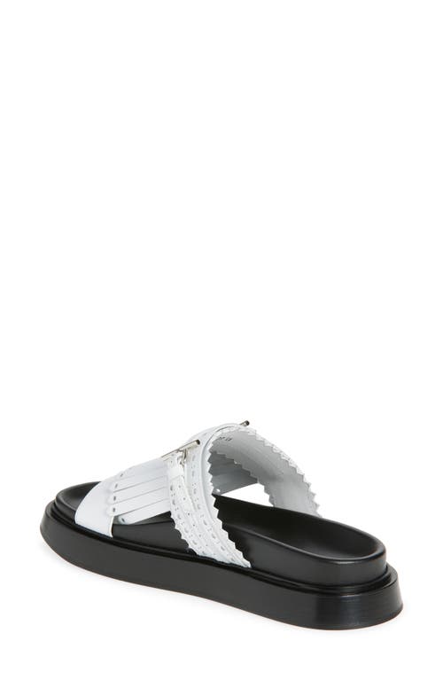 ALEXANDER MCQUEEN MCQUEEN KILTIE FRINGE SLIDE SANDAL 
