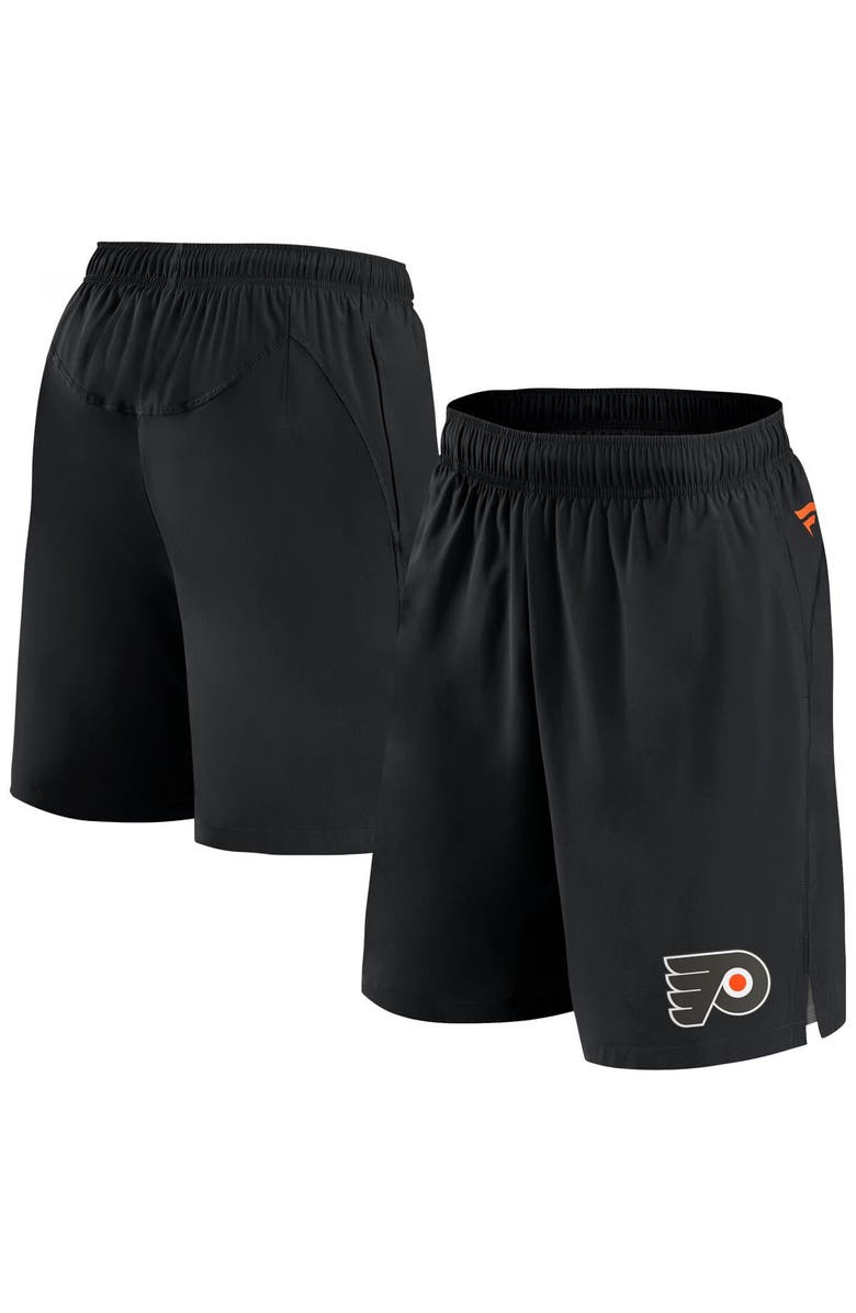 FANATICS Men's Fanatics Branded Black Philadelphia Flyers Authentic Pro Tech Shorts, Main, color, Black
