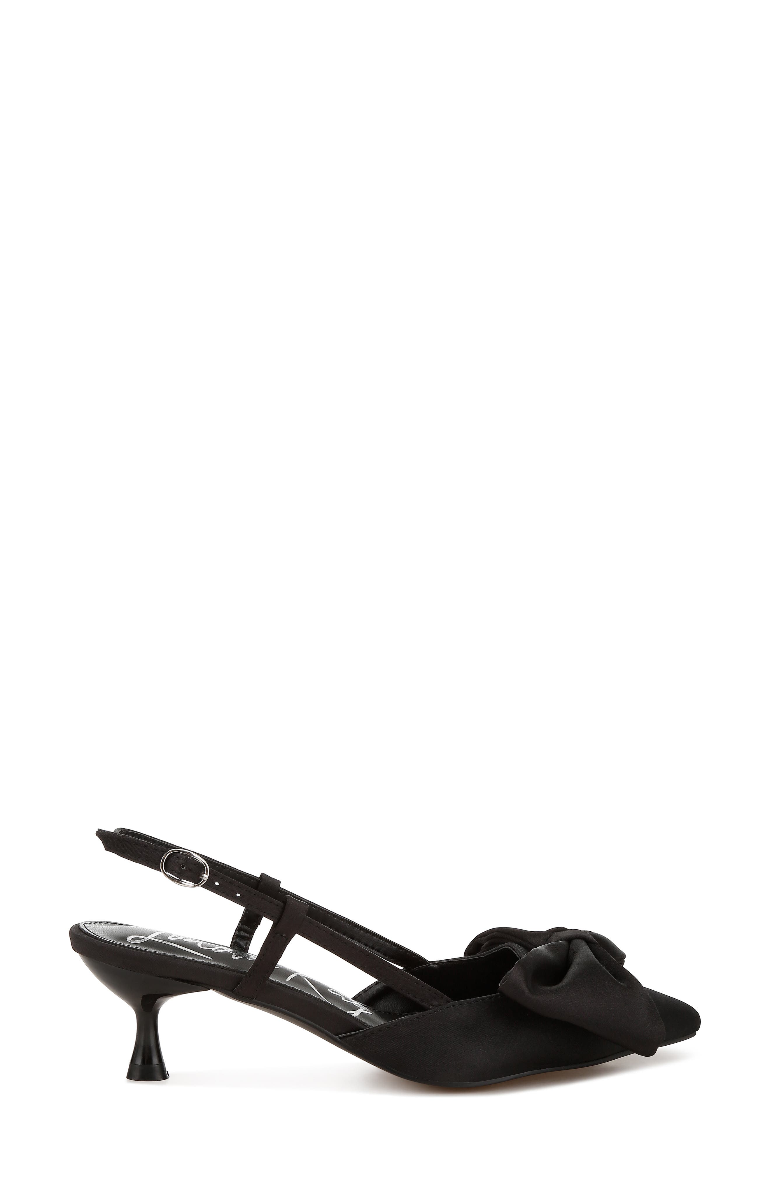 LONDON RAG Okshak Satin Bow Slingback Pump, Alternate, color, 