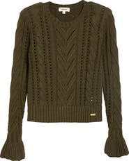 L'AGENCE Mio Cable Cropped Sweater
