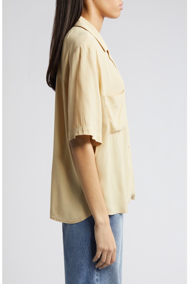 Relaxed Fit Camp Shirt, Alternate, color, BEIGE KHAKI