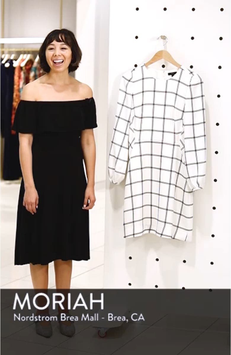 Windowpane Check Dress, sales video thumbnail