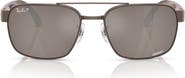 Ray-Ban Chromance 58mm Polarized Square Sunglasses