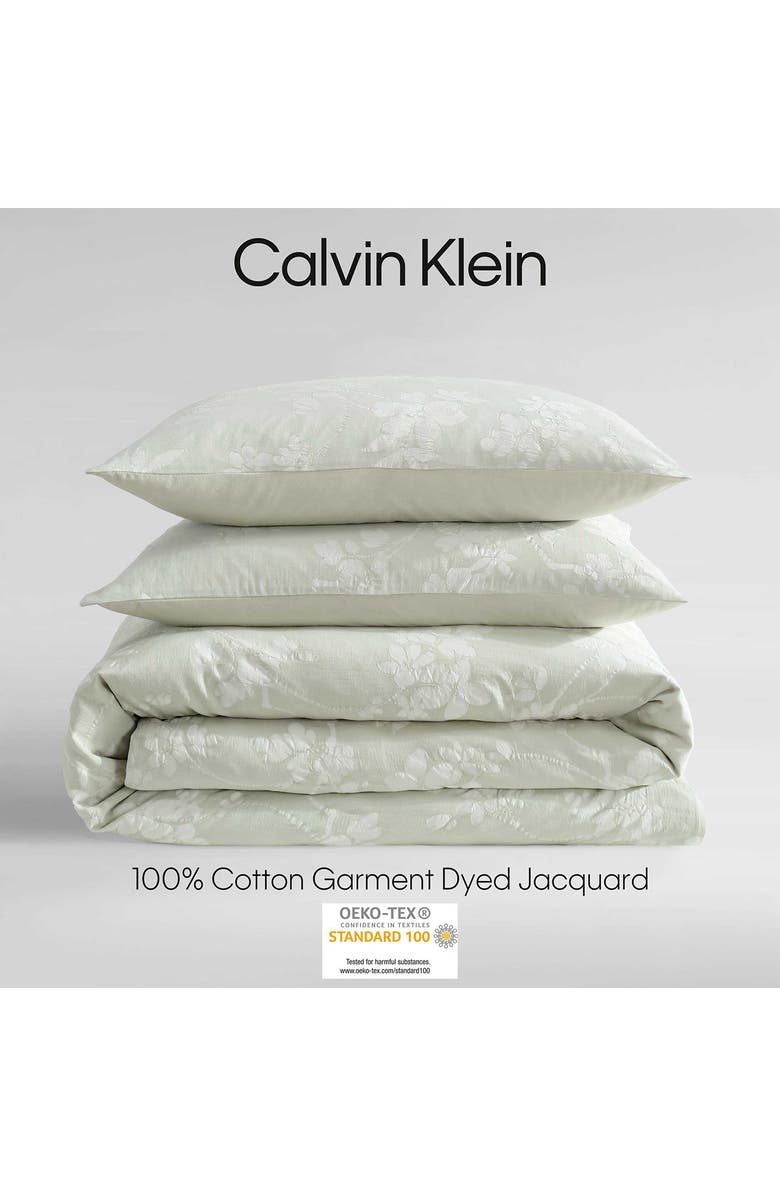 Calvin Klein Spring Branches Duvet Cover & Sham Set, Alternate, color, Pearl Grey