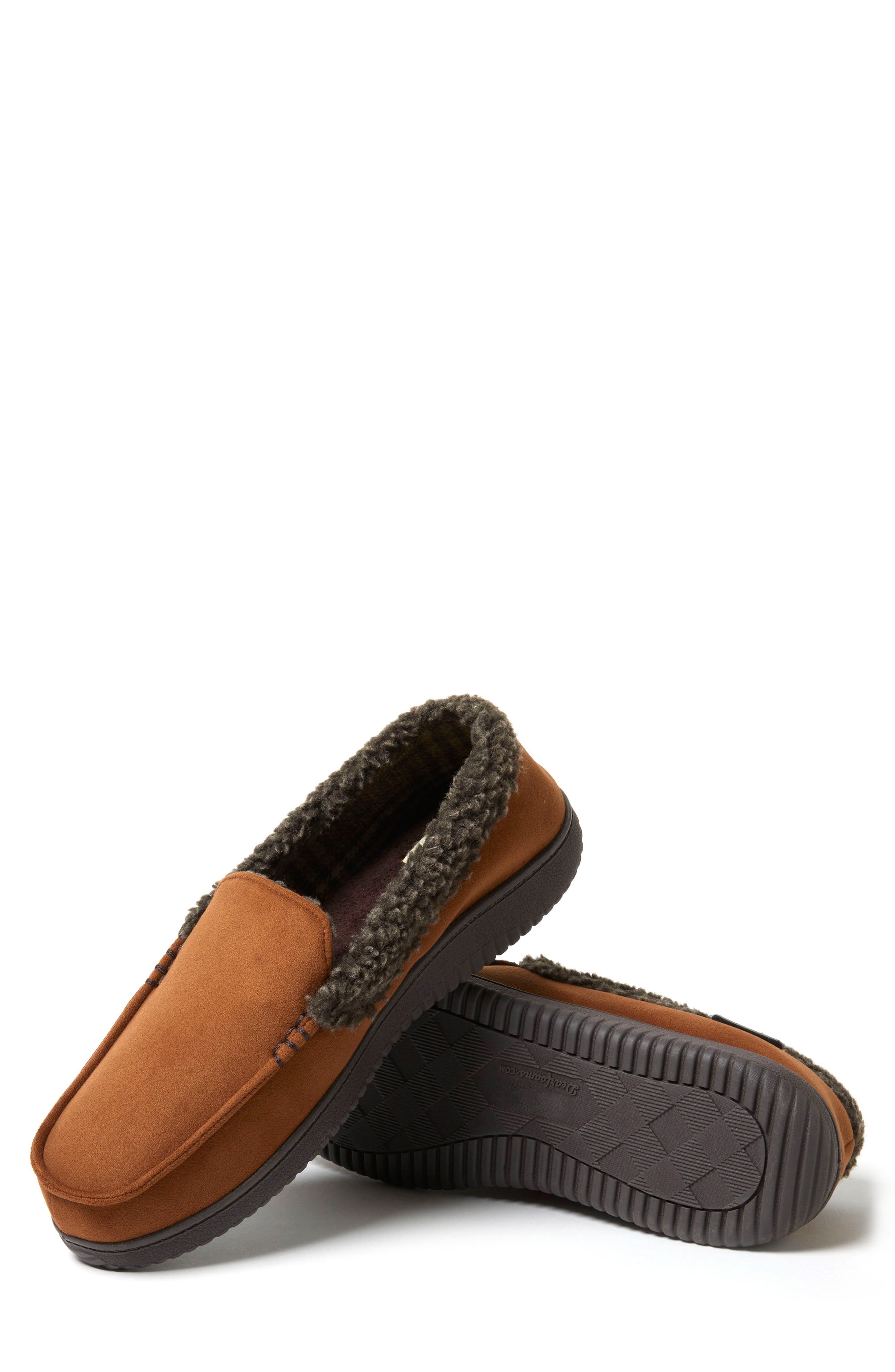 Alexander Faux Shearling Driving Loafer, Alternate, color, CHESTNUT