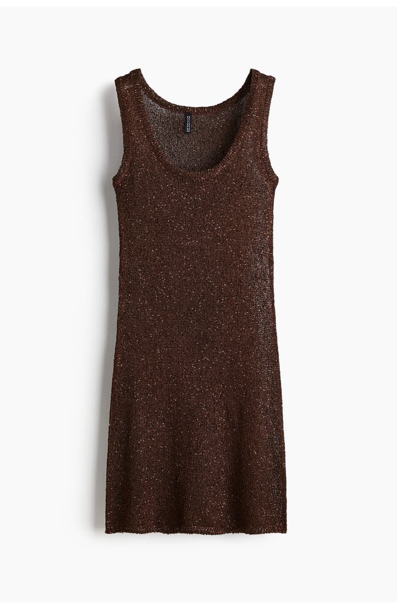 H&M Knitted Sleeveless Dress, Main, color, 