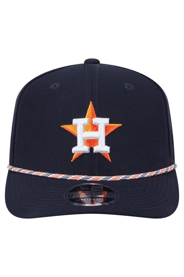 Men's New Era Navy Houston Astros Multi-Rope 9SEVENTY Stretch-Snap Hat, Alternate, color, Navy