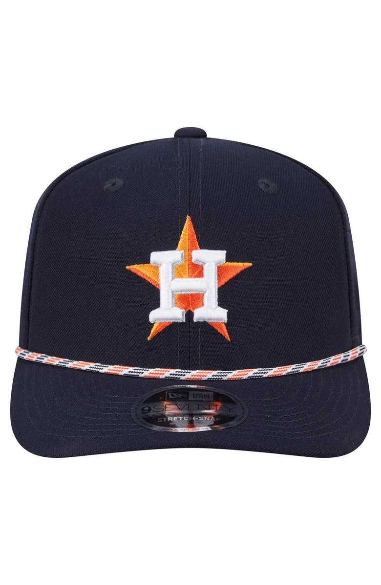 New Era Men's New Era Navy Houston Astros Multi-Rope 9SEVENTY Stretch-Snap Hat, Alternate, color, Navy