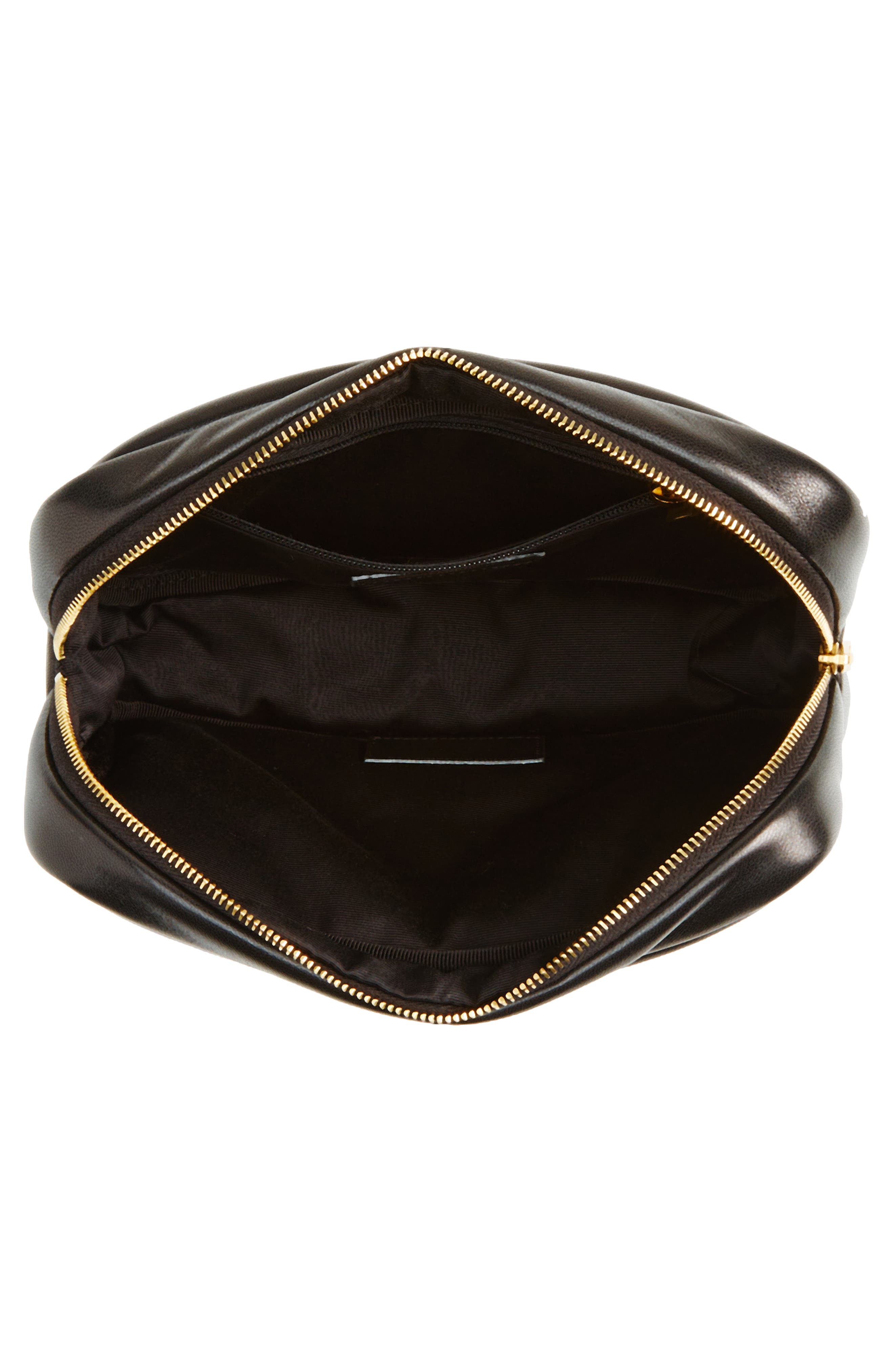 Saint Laurent Cassandre Lambskin Leather Pouch, Alternate, color, 