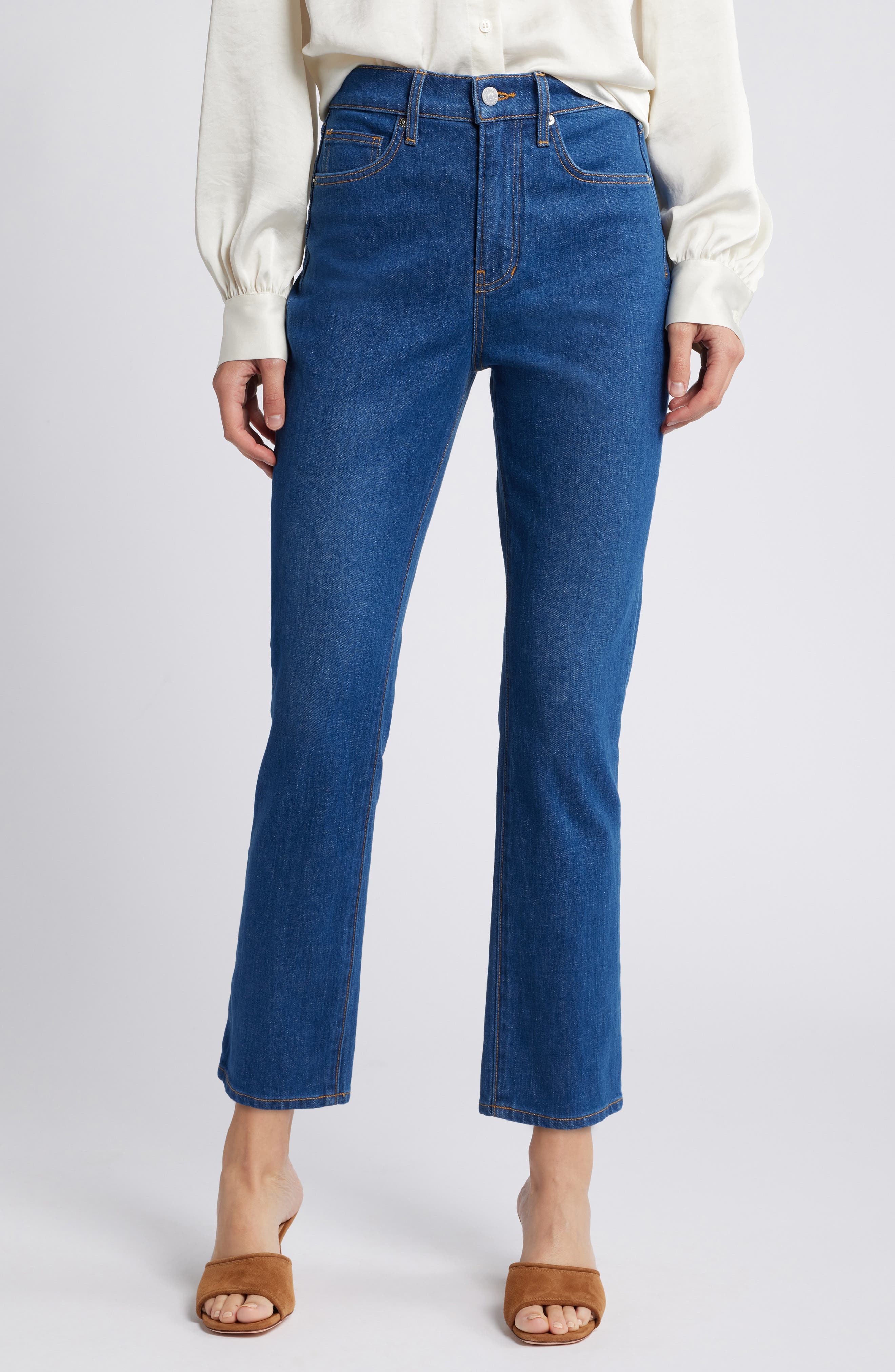 Veronica Beard Alenah Straight Leg Jeans