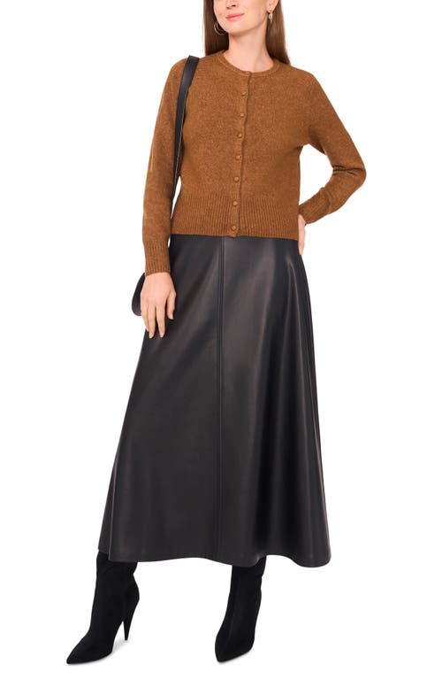 Vince Camuto Button-up Cardigan In Brown