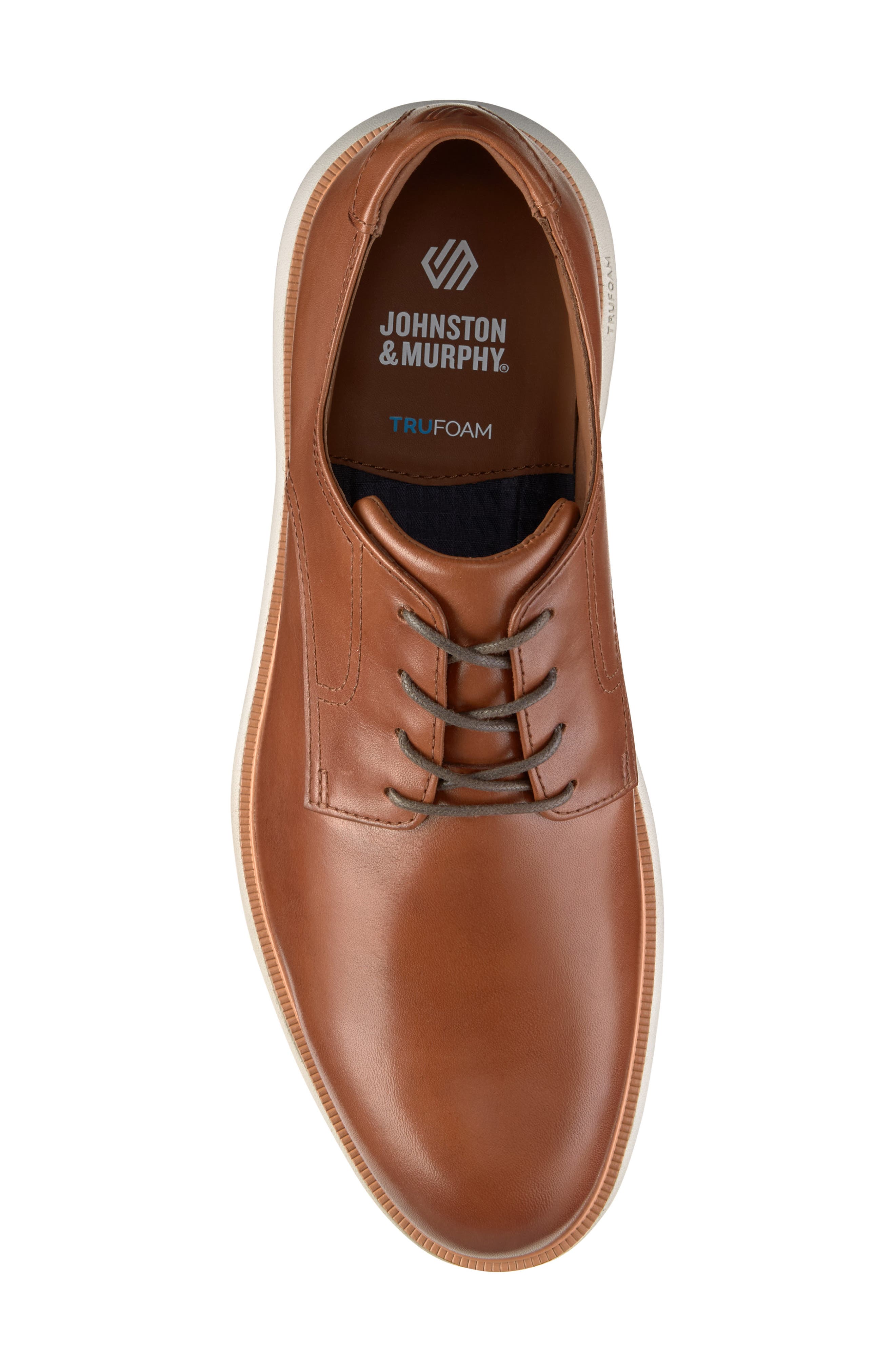 Larkin Plain Toe Derby, Alternate, color, TAN ITALIAN CALFSKIN