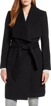 Cole Haan Signature Slick Wool Blend Wrap Coat