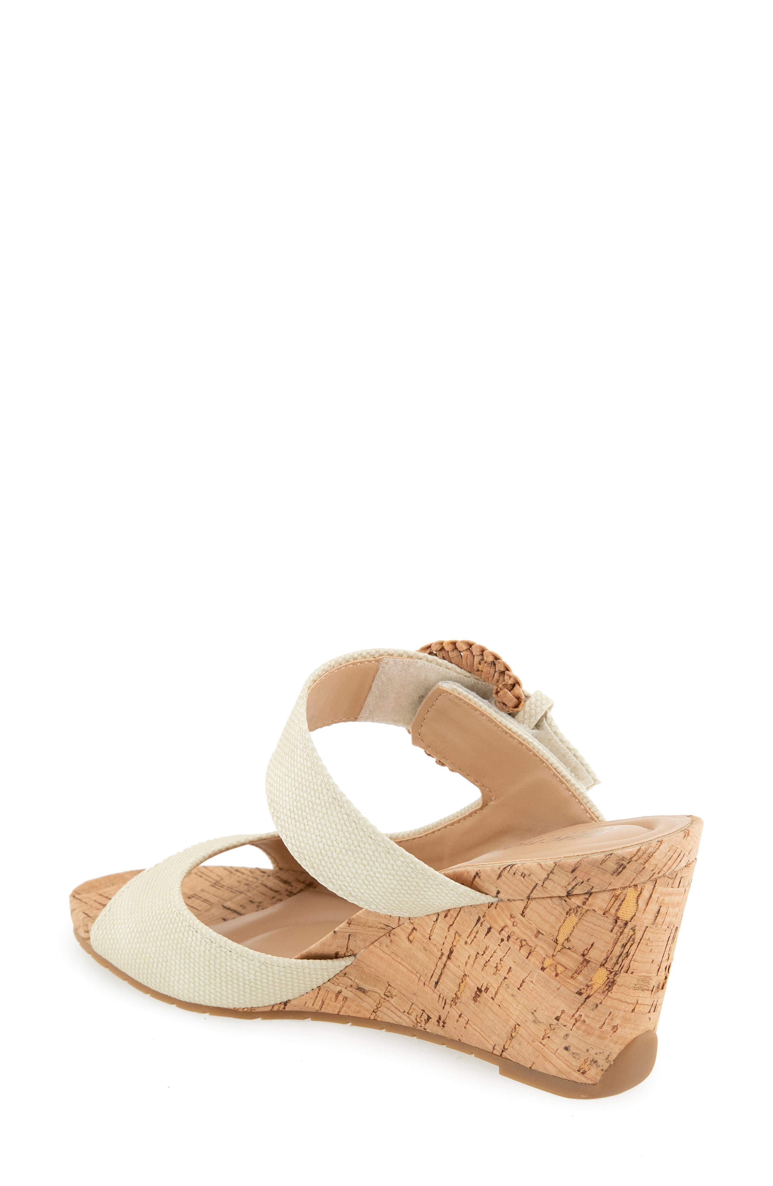 Reaction Kenneth Cole Gibbs Wedge Sandal, Alternate, color, Oatmeal