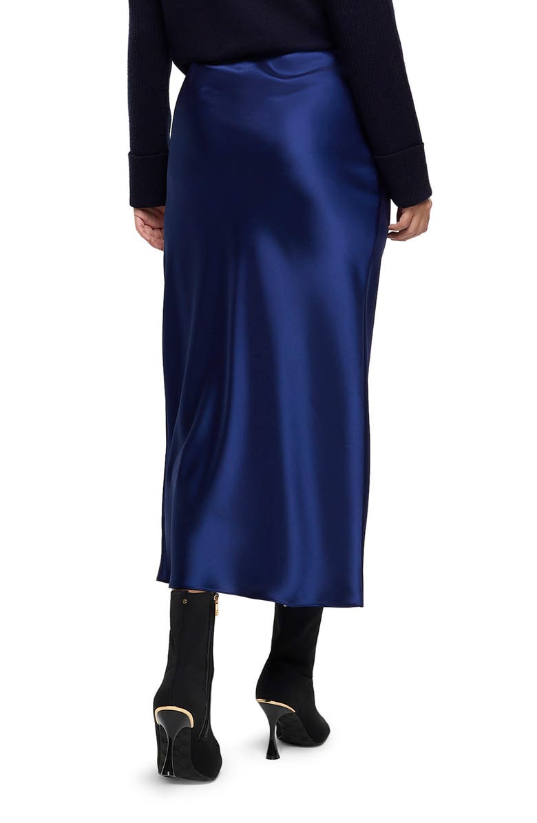 River Island Bias Cut Satin Maxi Skirt, Alternate, color,