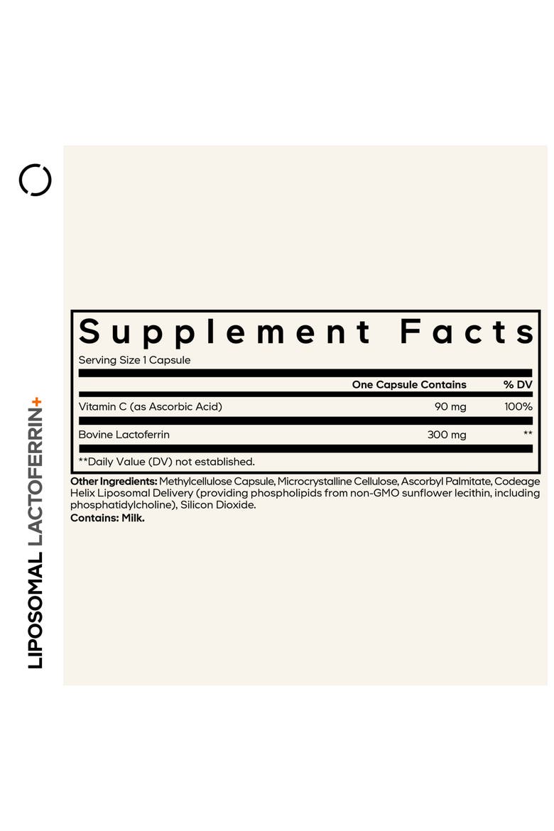 Liposomal Lactoferrin+, Alternate, color, White