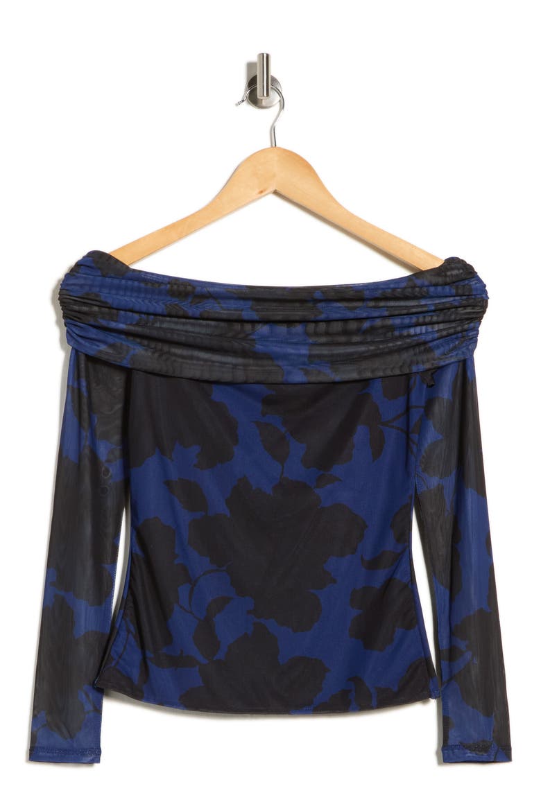 Candace Off the Shoulder Top, Alternate, color, EVENING SHADOW FLORALS