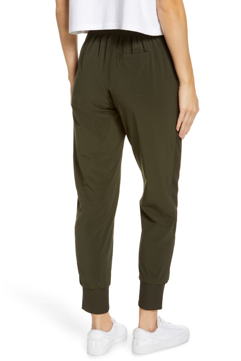 Getaway Pocket Stretch Recycled Polyester Joggers, Alternate, color, GREEN ROSIN