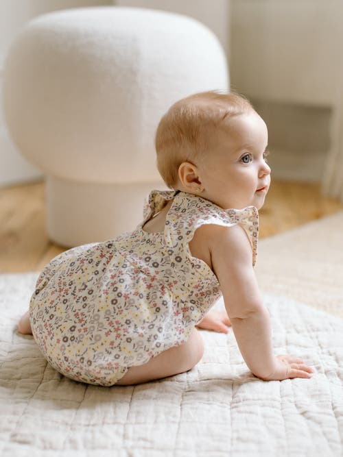 Colored Organics Sommer Organic Tank Romper In Neutral