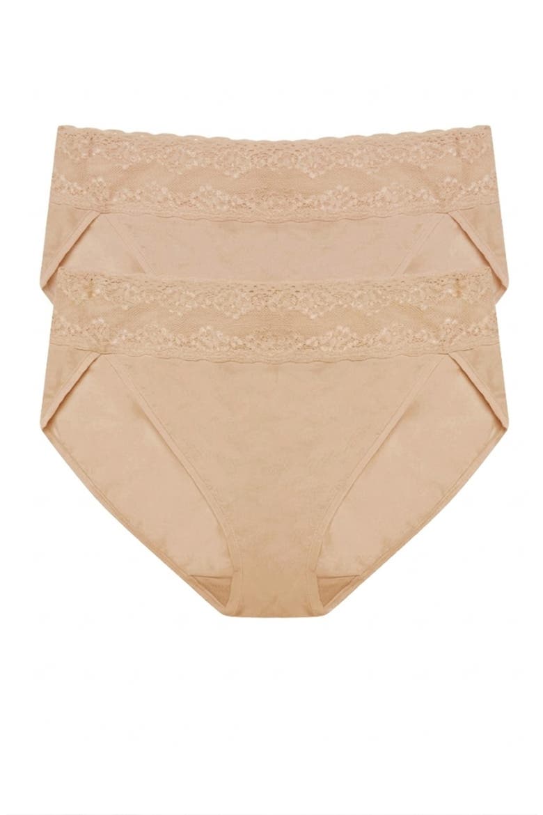 Bliss Perfection One Size French Cut Brief 2-Pack, Main, color, Cafe
