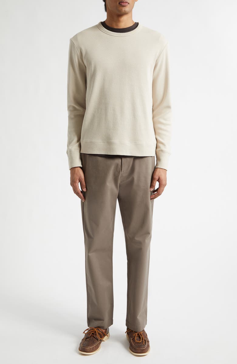 Sunspel Cellulock Supima<sup>®</sup> Cotton Cellulock Crewneck Sweatshirt, Alternate, color, Hazelwood