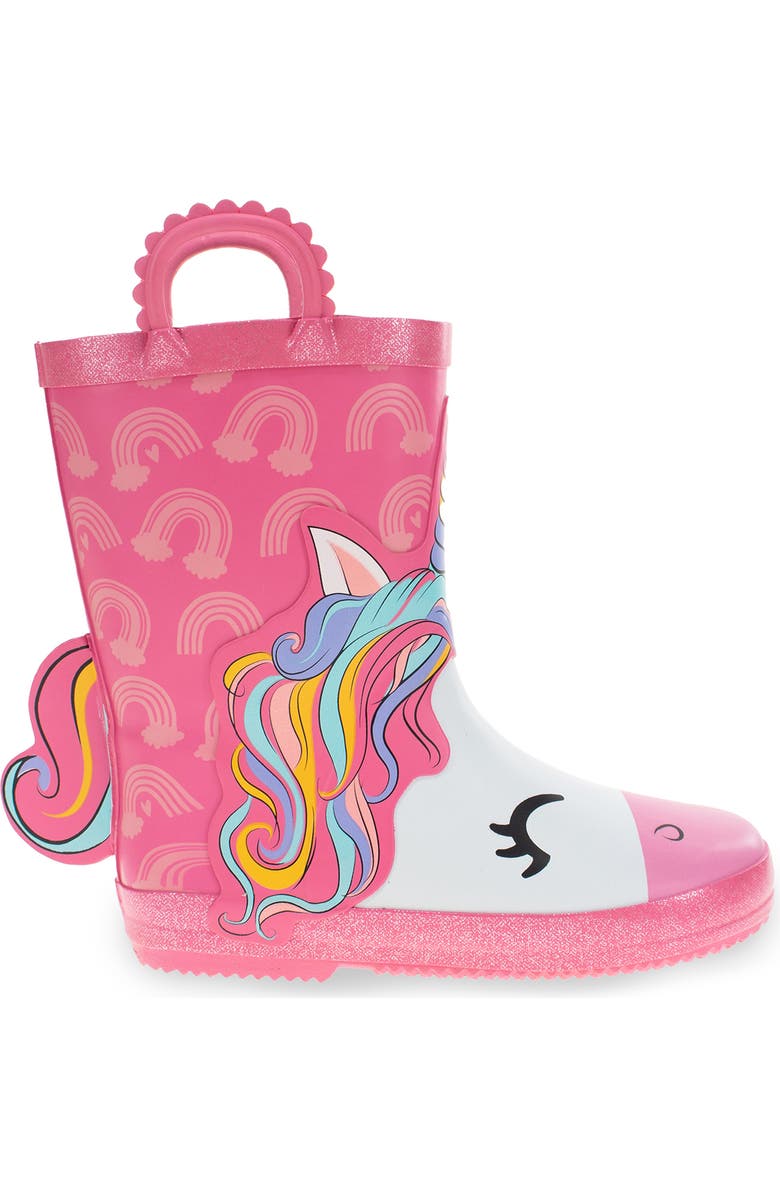 Western Chief Kids' Unicorn Rain Boot, Alternate, color,