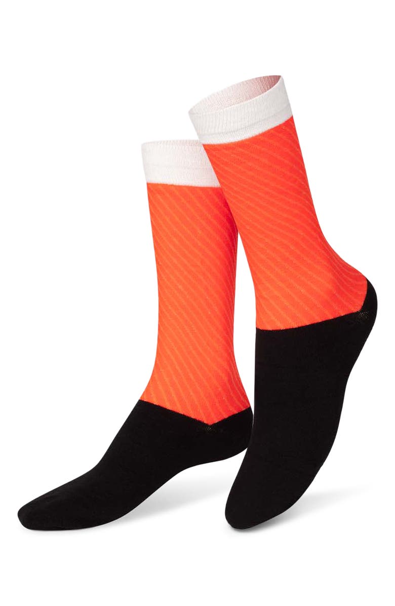 doiy Assorted 3-Pack Sushi Crew Socks, Alternate, color, Black Multi