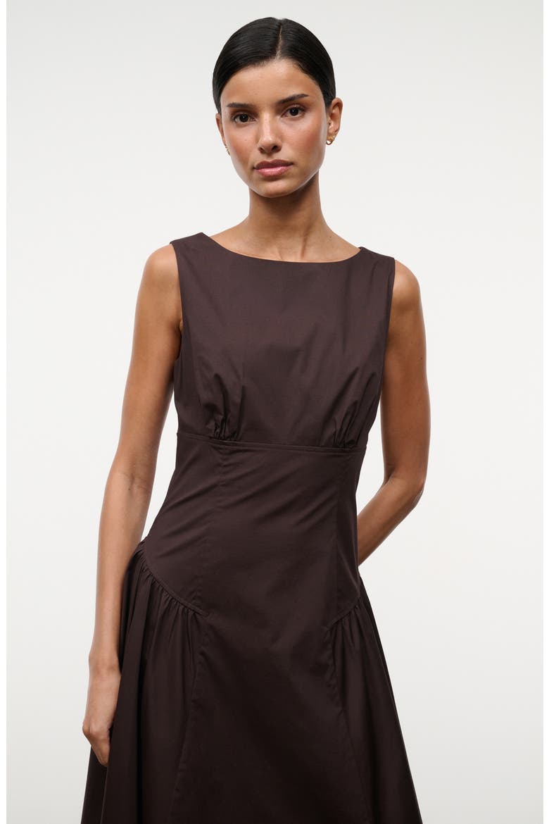 Gwen Drop Waist A-Line Midi Dress, Alternate, color, EARTH