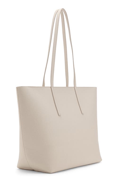 Mango Double Handle Shopper Tote In White