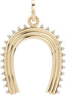 Adina Reyter Extra Large Groovy Diamond Horseshoe Charm