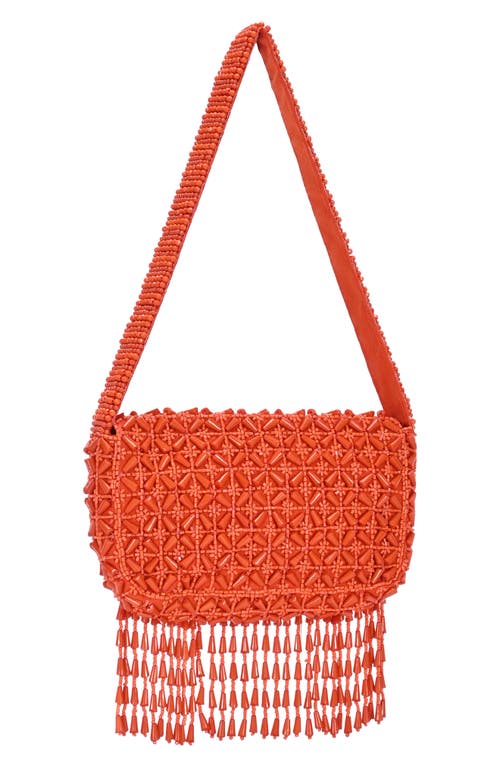 Antik Kraft Beaded Fringe Shoulder Bag