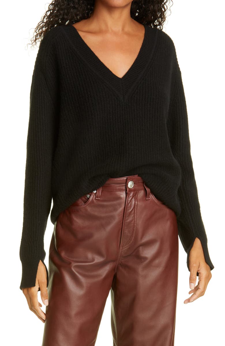 rag & bone Pierce Cashmere V-Neck Sweater, Main, color,
