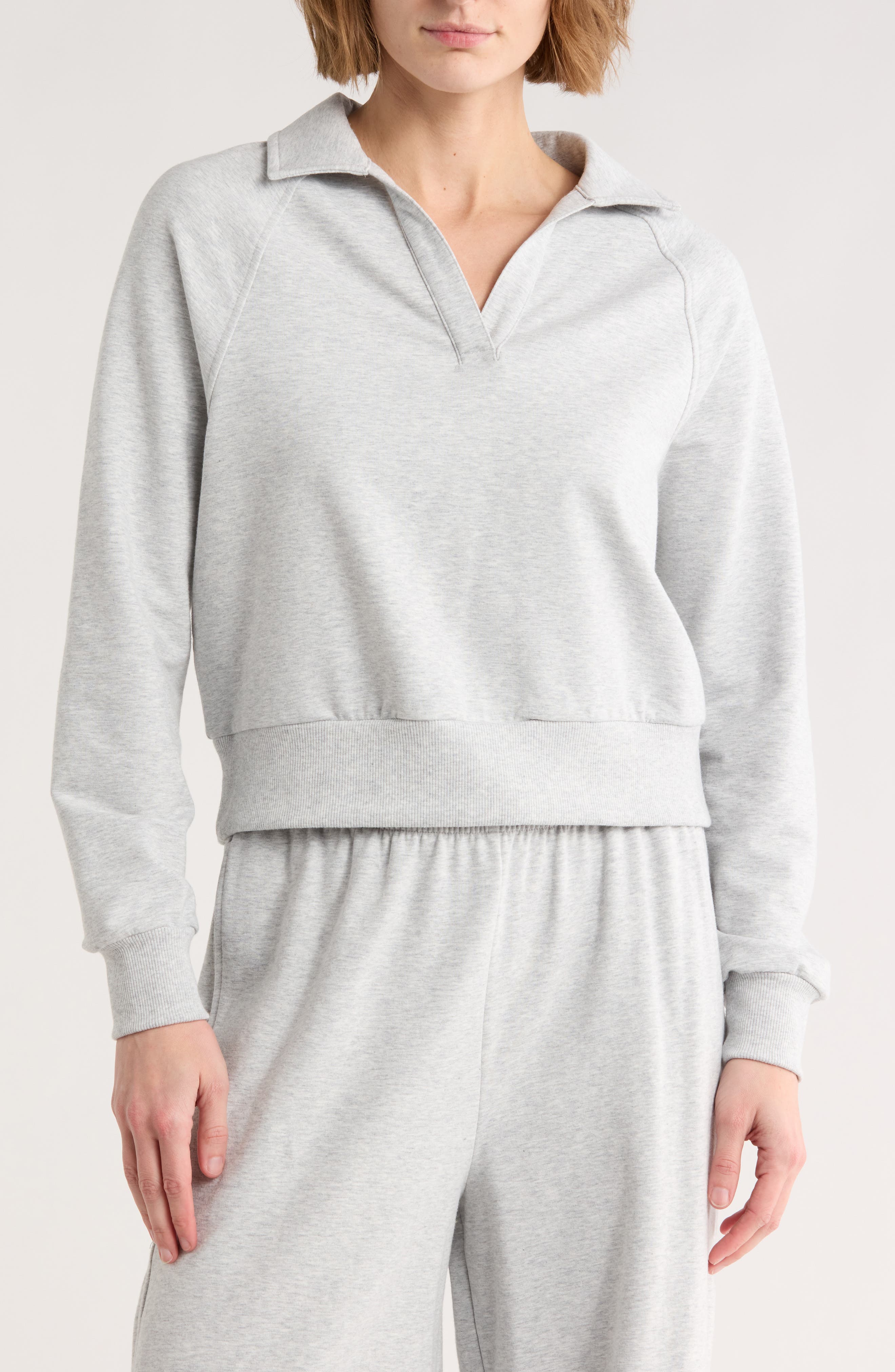 Z by Zella Relay French Terry Polo Sweatshirt
