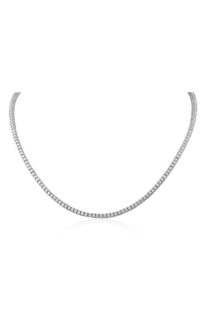 CZ by Kenneth Jay Lane Cubic Zirconia Tennis Necklace, Alternate, color, 