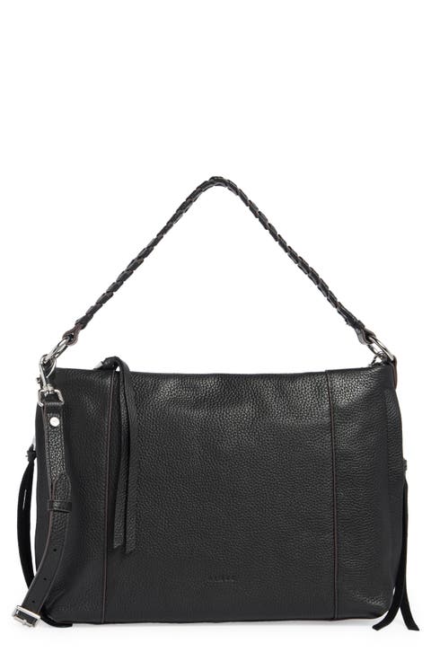 Laila Convertible Leather Shoulder Bag