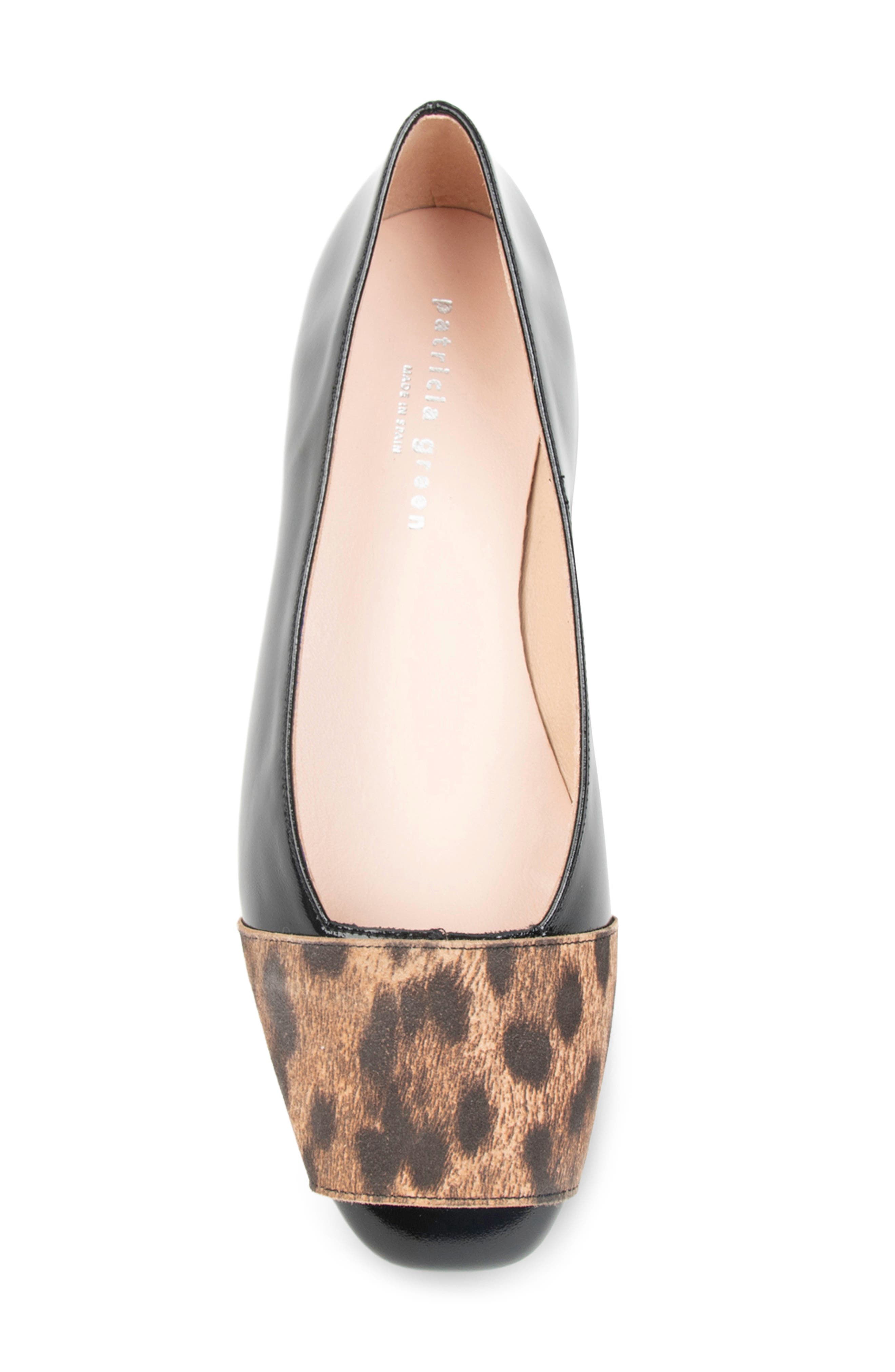 patricia green Milan Flat, Alternate, color, Black/ Leopard