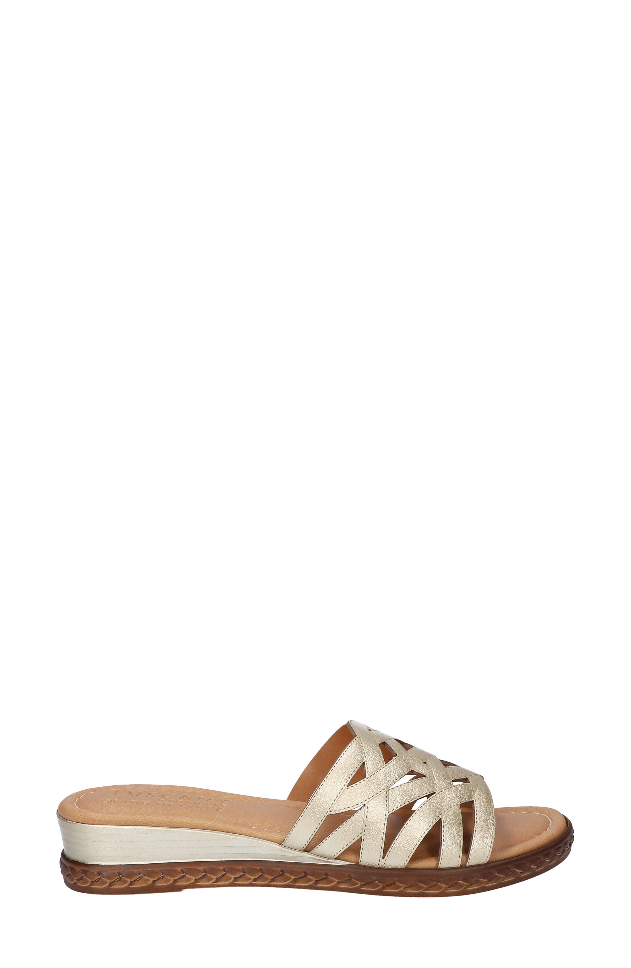 Edda Slide Sandal, Alternate, color, CHAMPAGNE
