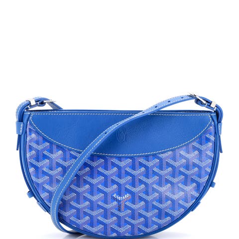 Hirondelle Shoulder Bag Coated Canvas and Leather