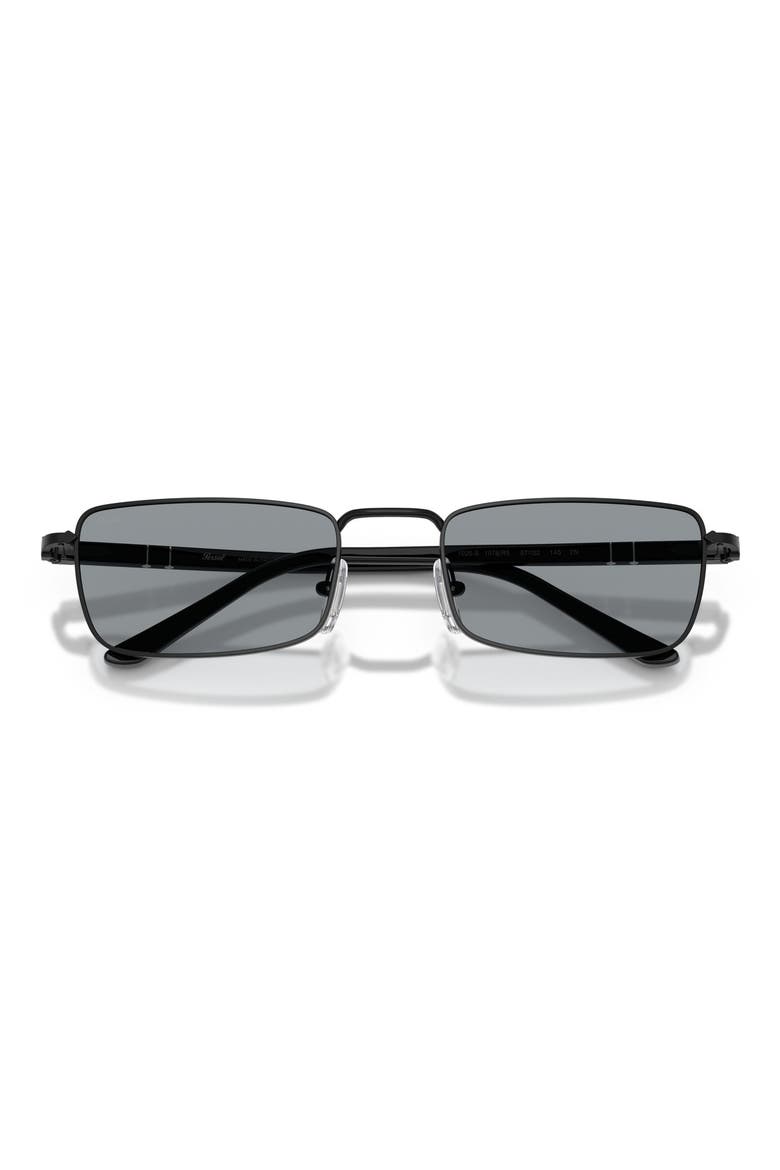 54mm Rectangular Sunglasses, Alternate, color, BLACK / GREY