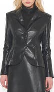 AS by DF Denise Recycled Tailored Leather Blazer